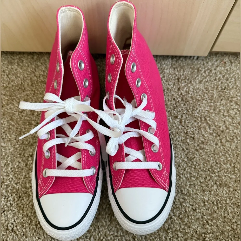 Converse Chuck Taylor All Star High-Top Sneaker - Chaos Fuchsia - Picture 2 of 4